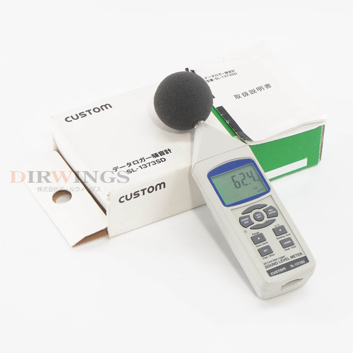 [DW]USED 8���ݾ� CUSTOM SL-1373SD SOUND LEVEL METER �ǡ��������������� ������ɥ�٥�᡼���� �谷������ [06820-0586]