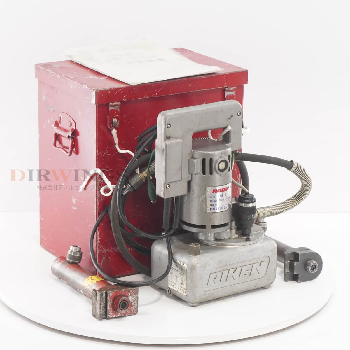 DW]USED 8日保証 RIKEN SEIKI SMP-3 小型電動油圧ポンプ 標準型 AC100V 