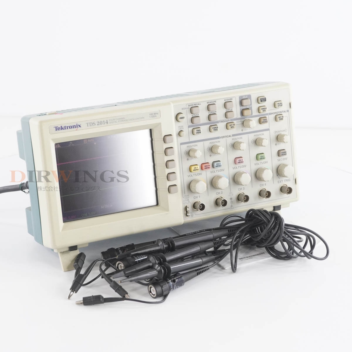 [DW]USED 8���ݾ� Tektronix TDS 2014 TDS2014 DIGITAL STORAGE OSCILLOSCOPE �������������� 4ch 100MHz 1GS/s DSO P2220*...[06959-0009]