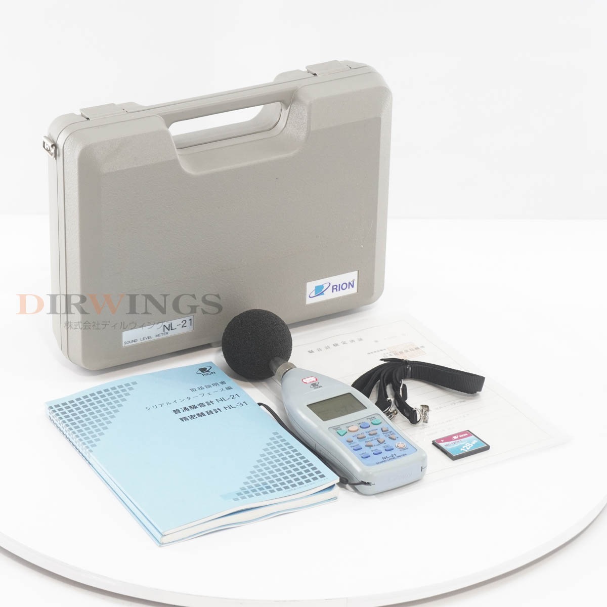 [DW]USED 8���ݾ� ����2026ǯ1��ͭ������ RION NL-21 SOUND LEVEL METER ���������� ������ɥ�٥�᡼���� UC-52 NH-21 M...[06980-0368]