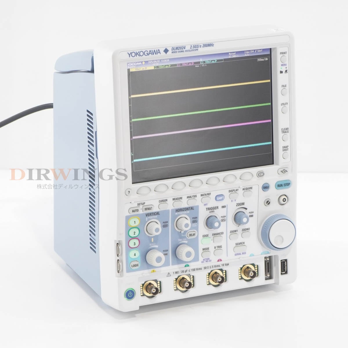 [DW]USED 8���ݾ� ����2025ǯ10��ޤ�ͭ�� YOKOGAWA DLM2024 710110-M-HJ/B5/M1/P4/C11/C9 MIXED SIGNAL OSCILLOSCOPE �ߥ�...[06912-0322]