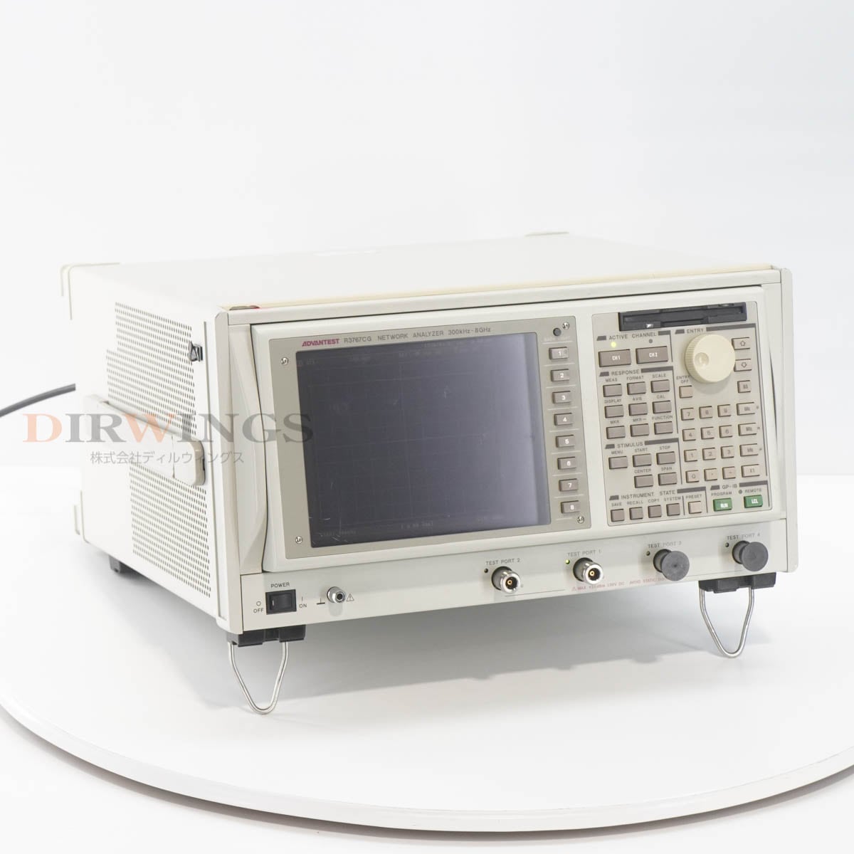 [DW]USED 8���ݾ� ADVANTEST R3767CG NETWORK ANALYZER �ͥåȥ�����ʥ饤���� OPT 11 300kHz-8GHz [06933-0015]