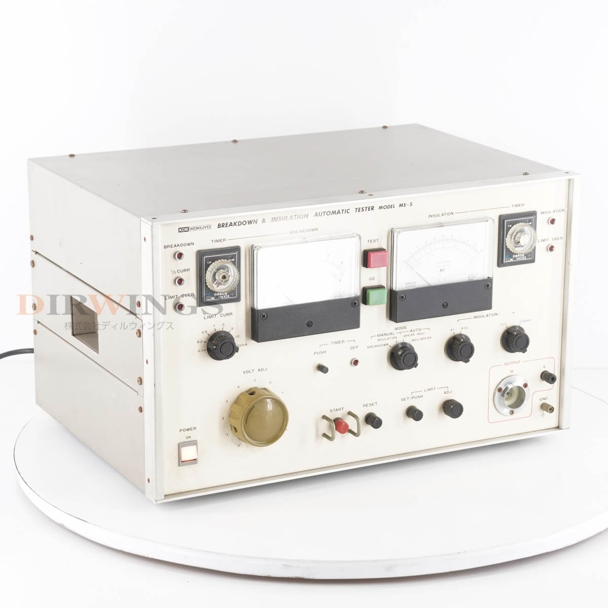 [DW]USED 8���ݾ� KDK KOKUYO MS-5 BREAKDOWN & INSULATION AUTOMATIC TESTER [06935-0006]