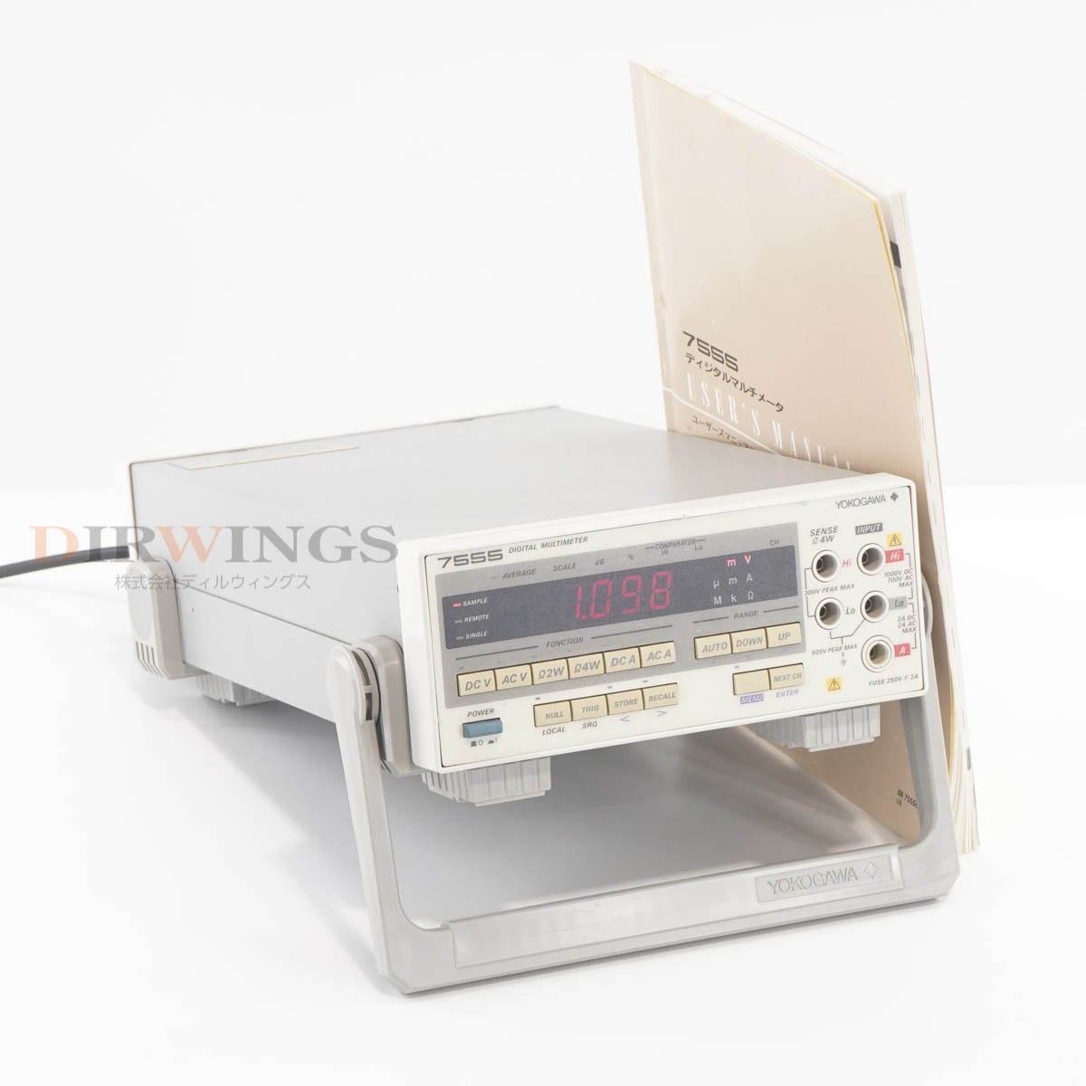 [DW]USED 8���ݾ� YOKOGAWA 7555 7555-01 DMM DIGITAL MULTIMETER �ǥ�����ޥ���᡼���� �Ÿ������� �谷������ [06959-0001]