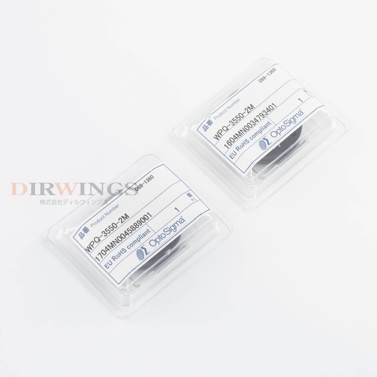 [DW]USED 8���ݾ� 2�ĥ��å� ̤���Ѥ˶ᤤ OptoSigma WPQ-3550-2M SIGMA KOKI Quartz Waveplate �徽��Ĺ�� [06952-0038]