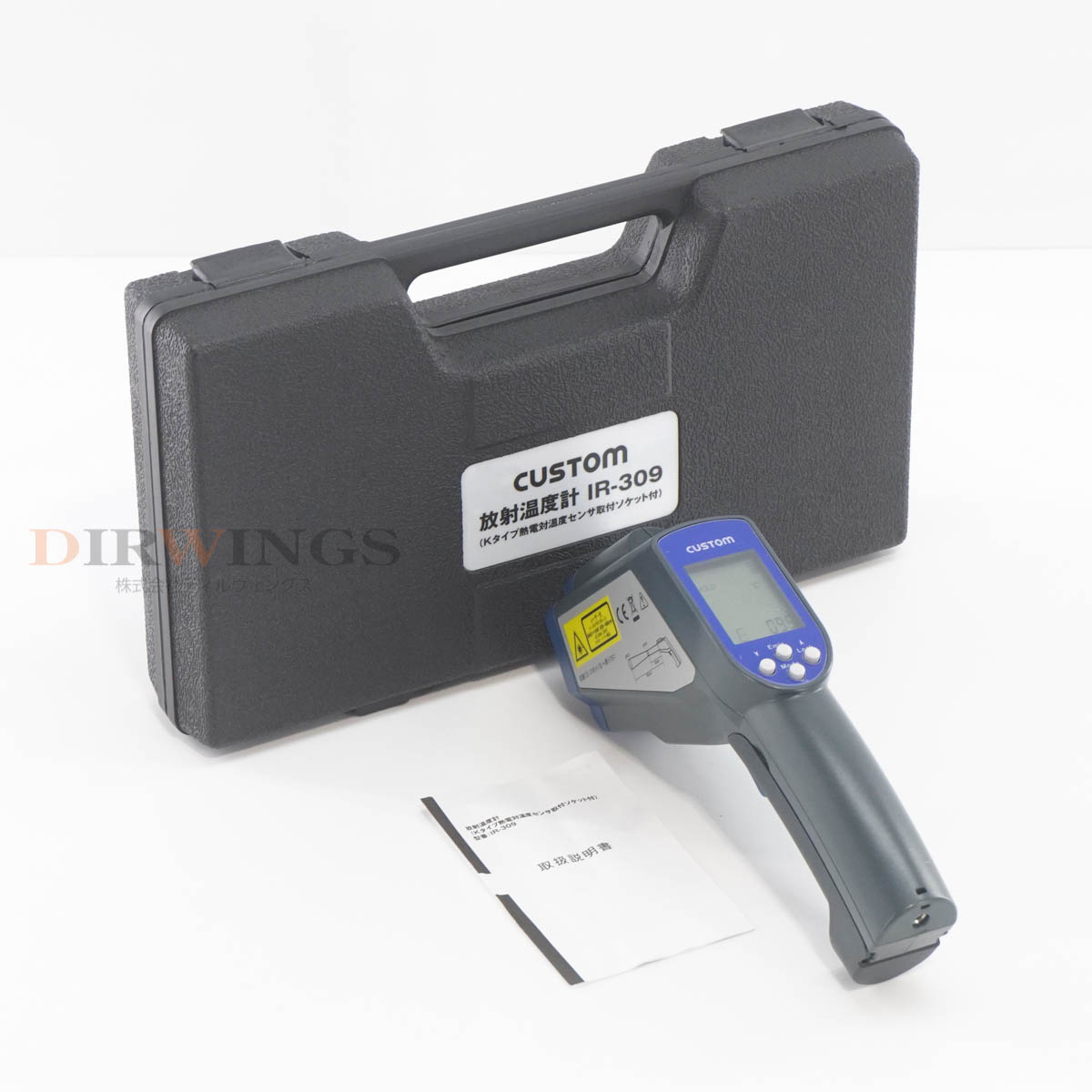[DW]USED 8���ݾ� CUSTOM IR-309 Thermometer ���Ͳ��ٷ� K������Ǯ���в��٥��󥵡����ե����å��� �谷������ [06820-0859]