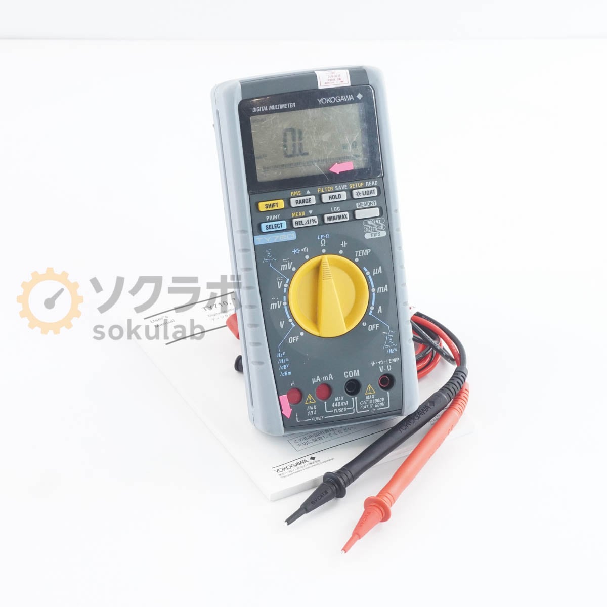 [DW]USED 8���ݾ� 03/2024CAL YOKOGAWA TY720 DMM DIGITAL MULTIMETER �ǥ�����ޥ���᡼���� �谷������ [07111-0193]