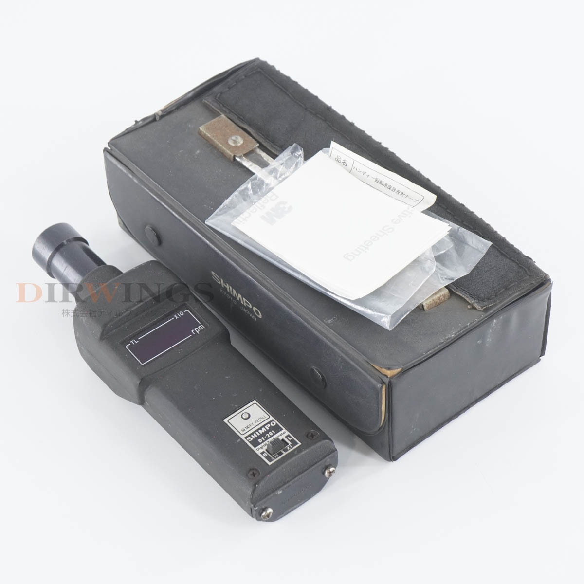 [DW]USED 8���ݾ� SHIMPO DT-201 Digital Tachometer �ǥ����륿���᡼���� ��ž�� �谷������ [07208-0006]