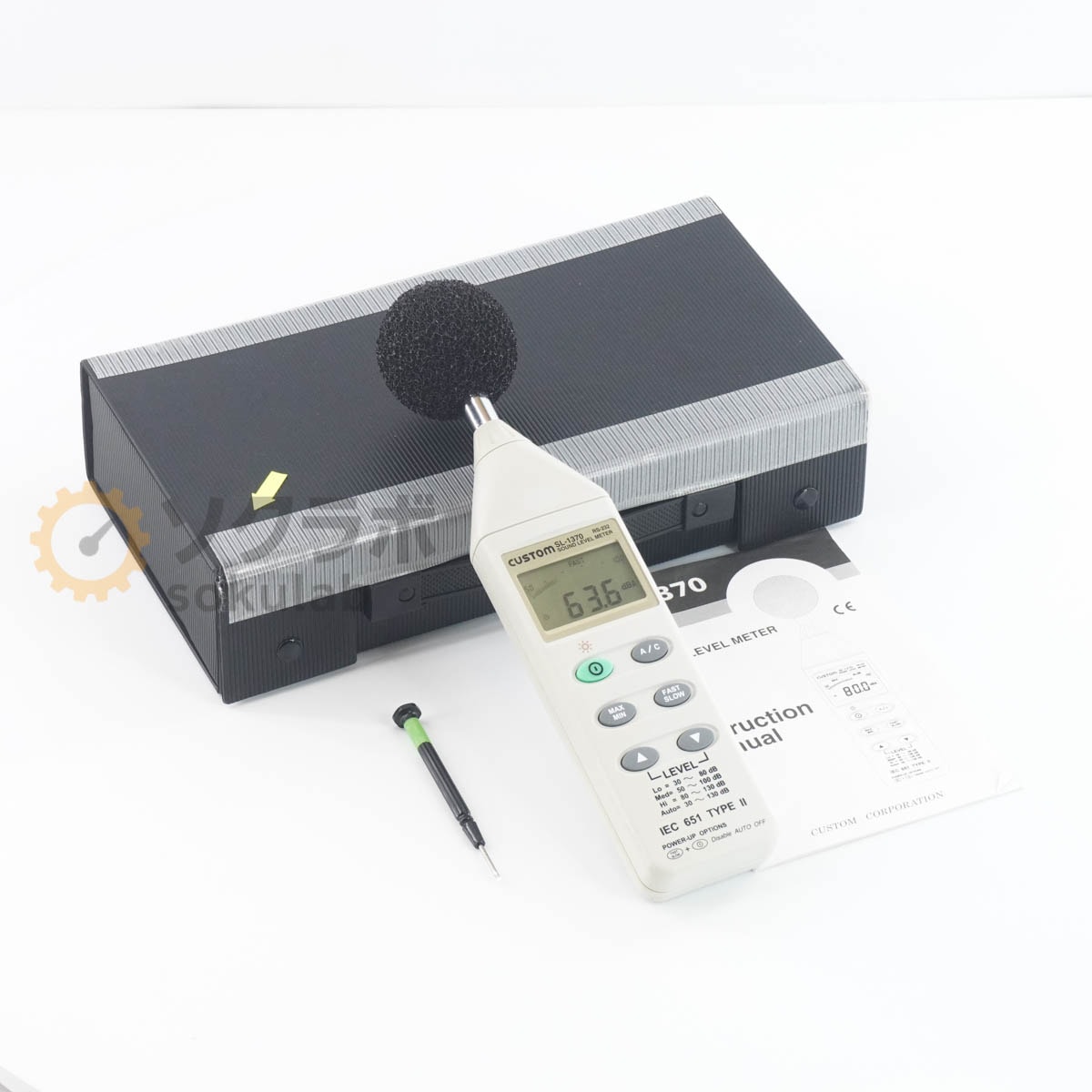 [DW]USED 8���ݾ� CUSTOM SL-1370 SOUND LEVEL METER ������ ������ɥ�٥�᡼���� RS-232 �谷������ [06820-0585]