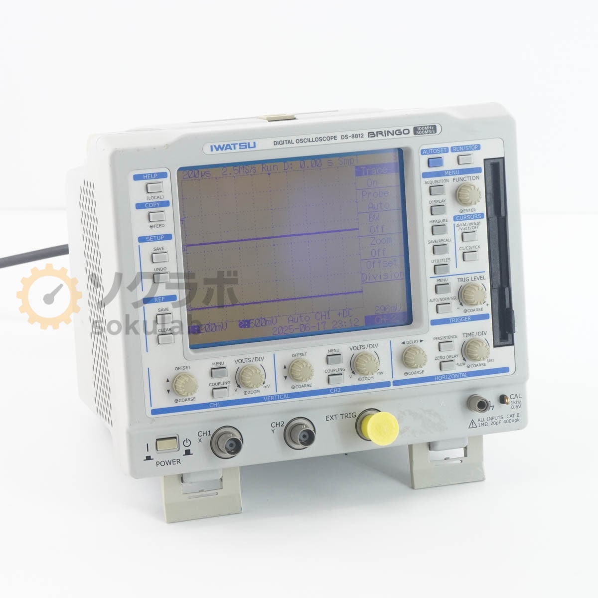 [JB]USED �ݾڤʤ� IWATSU DS-8812 BRINGO DIGITAL OSCILLOSCOPE �ǥ����륪������������ 100MHz 500MS/s [07064-0026]