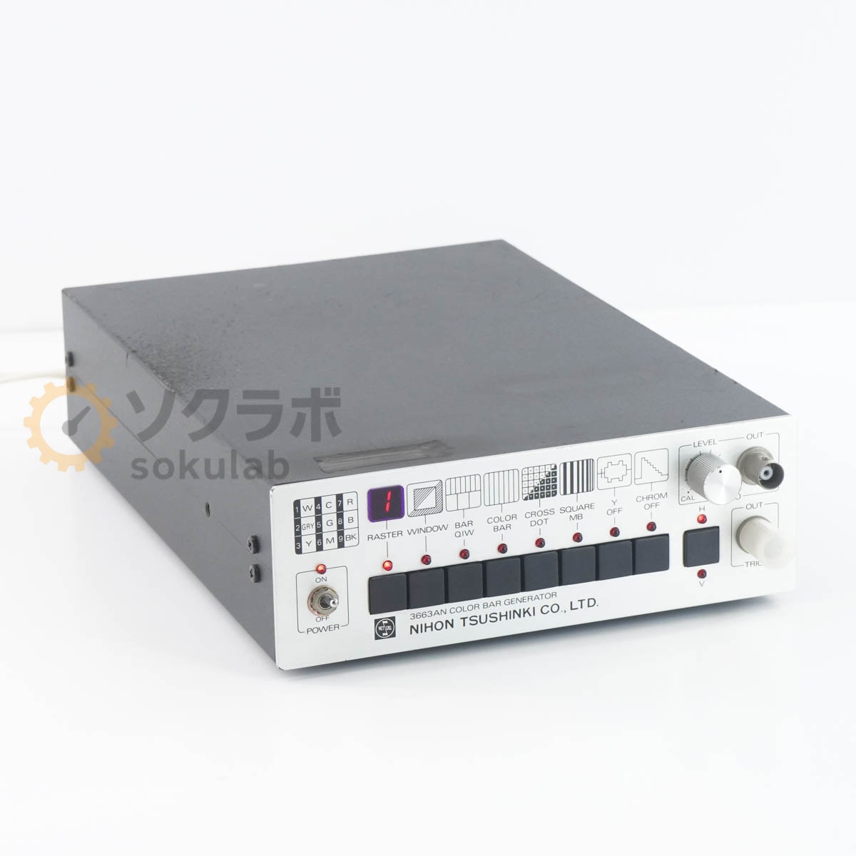 [JB]USED �ݾڤʤ� NIHON TSUSHINKI 3663AN COLOR BAR GENERATOR ���顼�С������ͥ졼���� [07064-0052]
