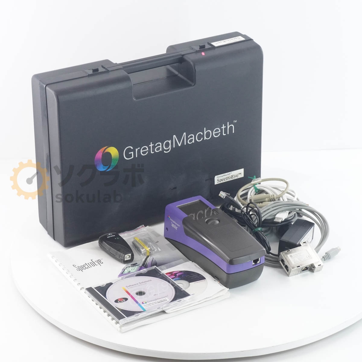 [DW]USED 8���ݾ� GretagMacbeth SpectroEYE X-rite Spectrophotometer ʬ�����ٷ� ���ڥ��ȥ����� ���å����饤�� AC����...[07230-0009]