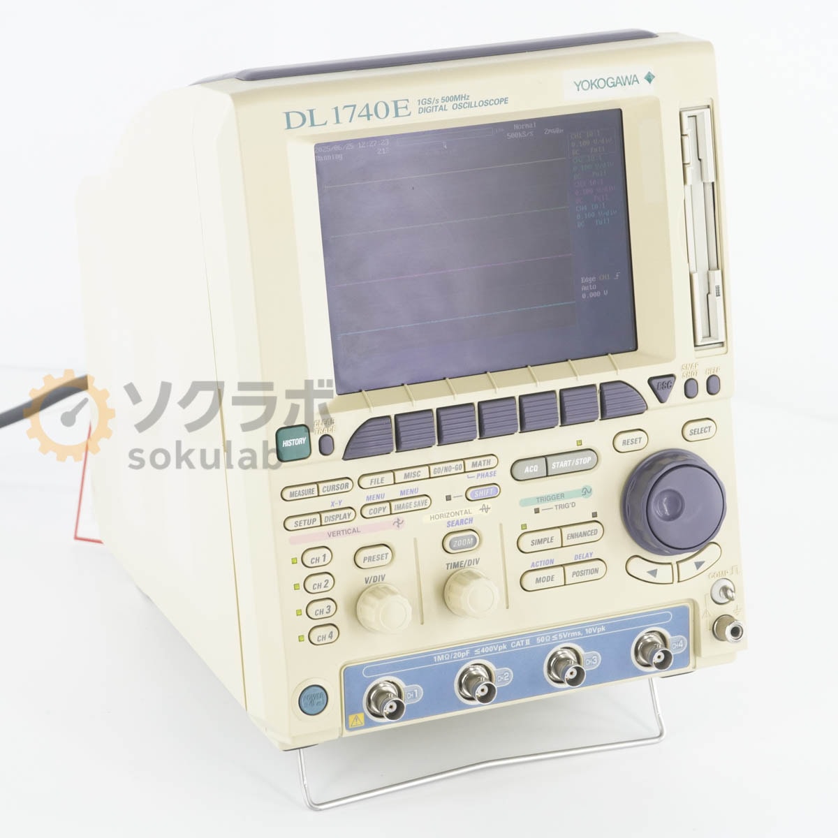 [DW]USED 8���ݾ� YOKOGAWA DL1740E 701730-M-J1/P4 DIGITAL OSCILLOSCOPE �ǥ����륪������������ 500MHz 1GS/s [07039-0001]