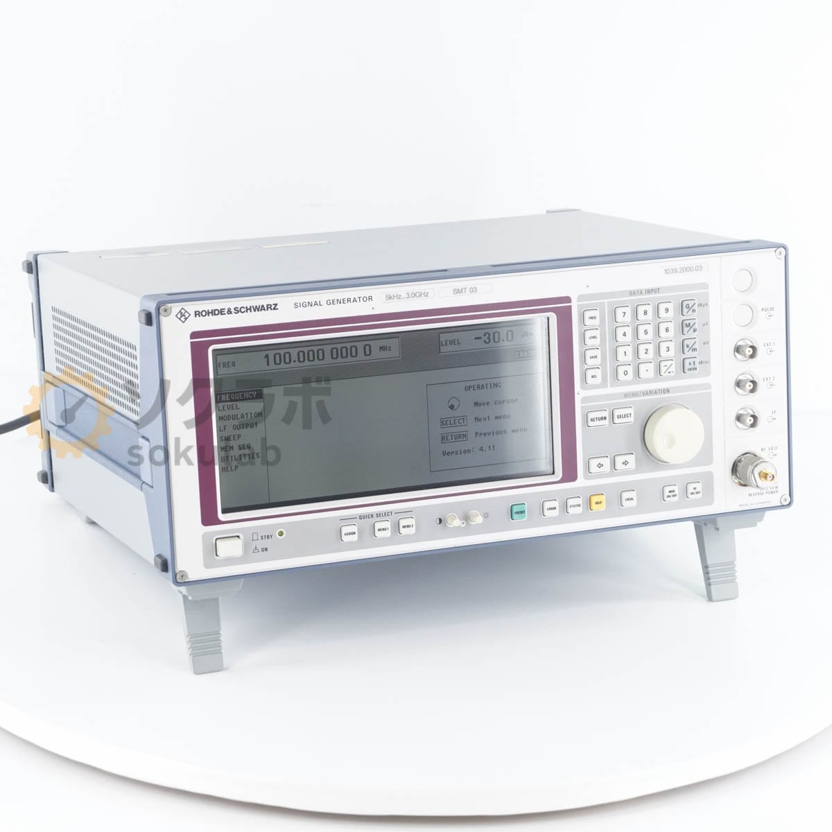 [DW]USED 8���ݾ� Rohde & Schwarz SMT 03 SMT03 1039.2000.03 SIGNAL GENERATOR �����ʥ른���ͥ졼���� ����ȯ���� 5kHz-...[07039-0048]