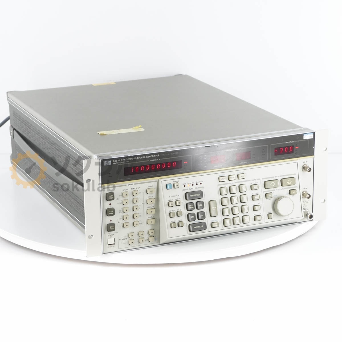 [DW]USED 8���ݾ� hp 8663A SYNTHESIZED SIGNAL GENERATOR ���󥻥������ɿ���ȯ���� �����ʥ른���ͥ졼���� 100kHz-2560MHz [07039-0156]