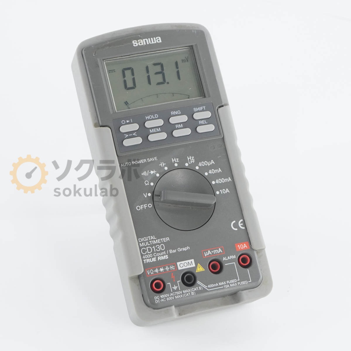 [DW]USED 8���ݾ� sanwa CD130 DMM DIGITAL MULTIMETER �ǥ�����ޥ���᡼���� [07285-0003]