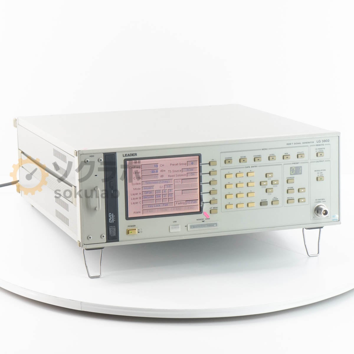 [DW]USED 8���ݾ� LEADER LG 3802 LG3802 ISDB-T SIGNAL GENERATOR ����ȯ���� �����ʥ른���ͥ졼���� OP70 OP72 [07334-0003]