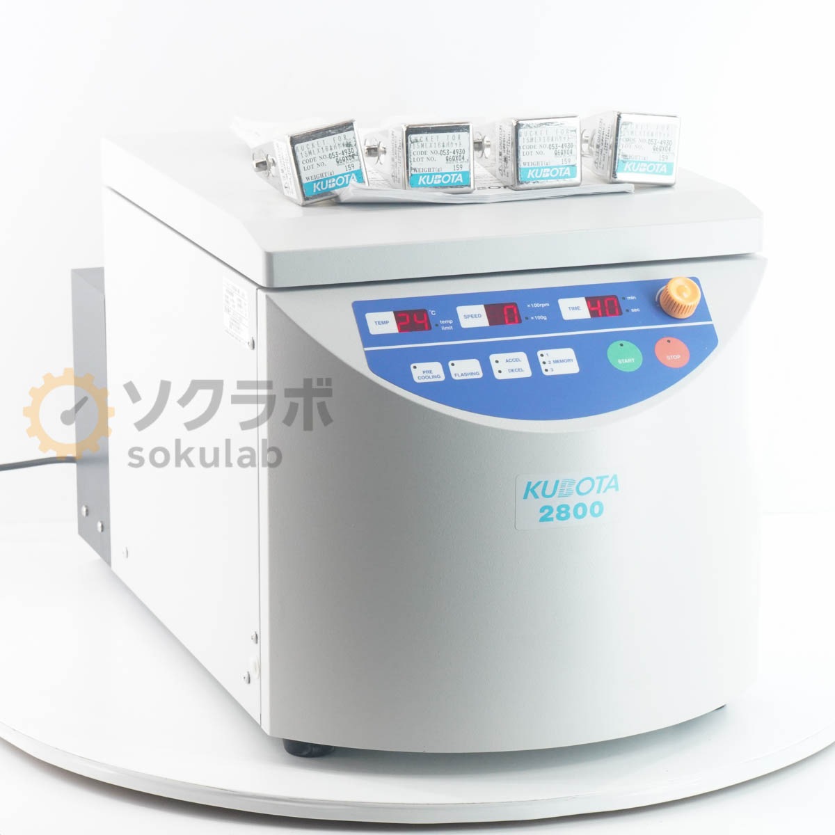[DW]USED 8���ݾ� 13������ ư���ǧ�� KUBOTA Model 2800 Centrifuge �ơ��֥�ȥå���ѱ󿴵� ��ʬΥ�� RS-240 053-49...[07249-0002]