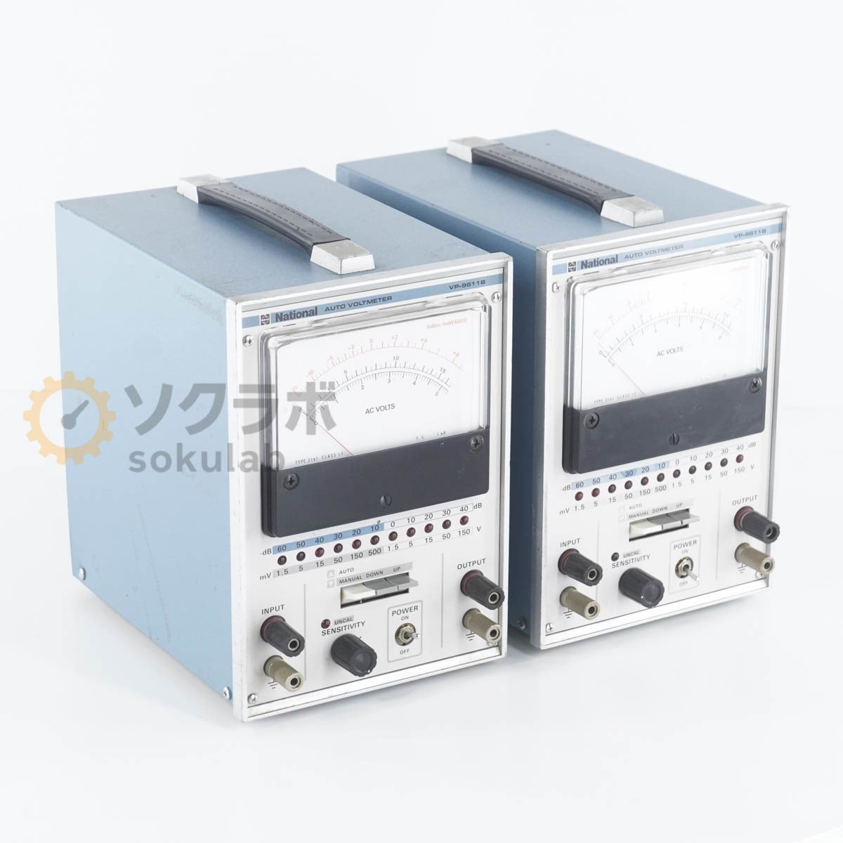 [DW]USED 8���ݾ� 2�楻�å� National VP-9611B AUTO VOLTMETER ��ư���쥯�ȥ��˥å��Ű��� �ܥ�ȥ᡼���� [07237-0003]