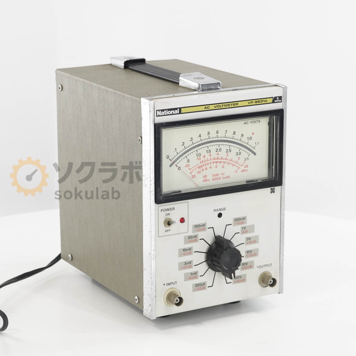 [DW]USED 8���ݾ� National VP-9631A AC VOLTMETER AC�ܥ�ȥ᡼���� AC�Ű��� ��ή�Ű��� 1MHz [07237-0028]