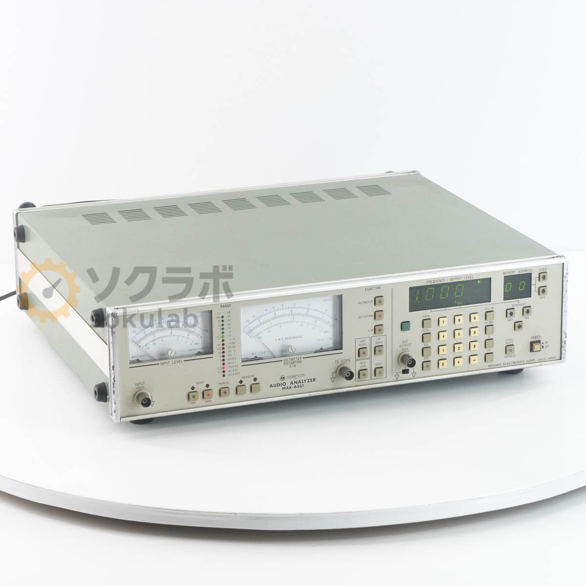 [JB]USED ݾڤʤ MEGURO MAK-6581 AUDIO ANALYZER ǥʥ饤 Ÿ [07237-0108]