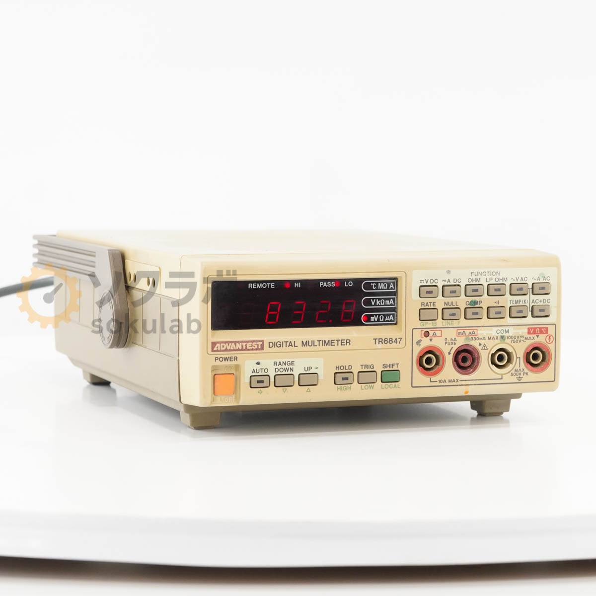 [DW]USED 8���ݾ� ADVANTEST TR6847 DMM DIGITAL MULTIMETER �ǥ�����ޥ���᡼���� [07237-0316]