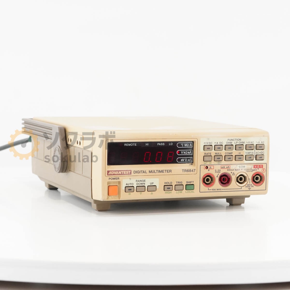 [DW]USED 8���ݾ� ADVANTEST TR6847 DMM DIGITAL MULTIMETER �ǥ�����ޥ���᡼���� [07237-0317]