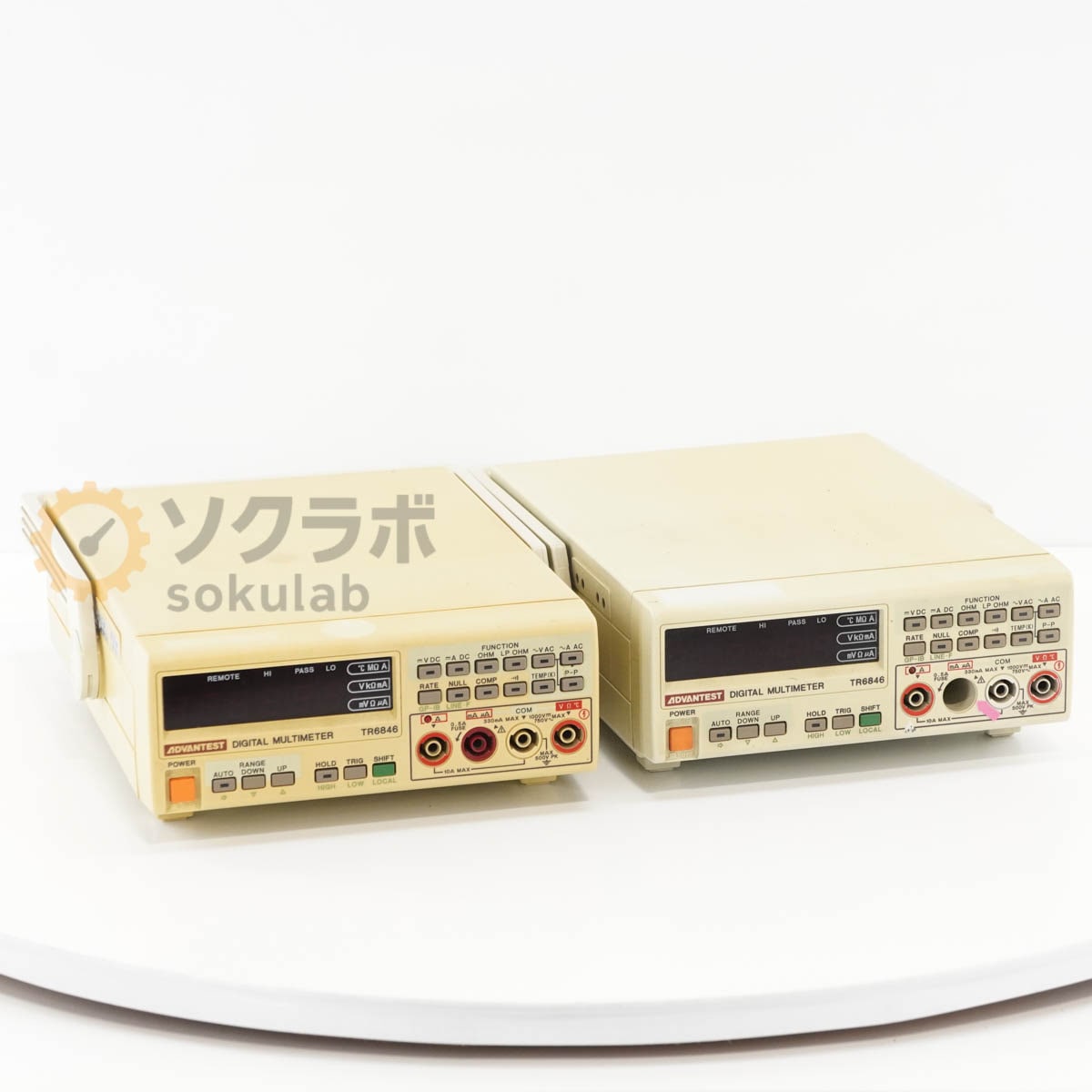 [JB]USED �ݾڤʤ� 2�楻�å� ADVANTEST TR6846 DIGITAL MULTIMETER �ǥ�����ޥ���᡼���� TR13217 [07237-0318]