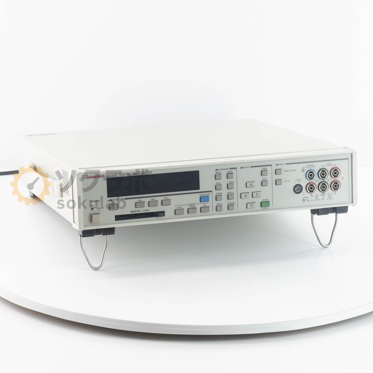 [DW]USED 8���ݾ� ADVANTEST R6581D DMM DIGITAL MULTIMETER �ǥ�����ޥ���᡼���� [07298-0031]