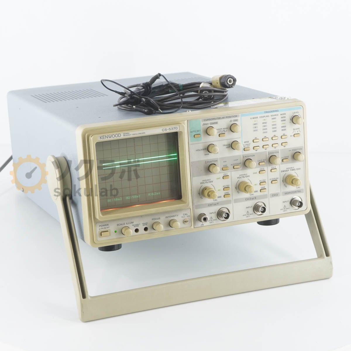 [DW]USED 8���ݾ� KENWOOD CS-5370 READOUT OSCILLOSCOPE �꡼�ɥ����� �������������� 100MHz PC-51*2�Ÿ������� [07316-0013]
