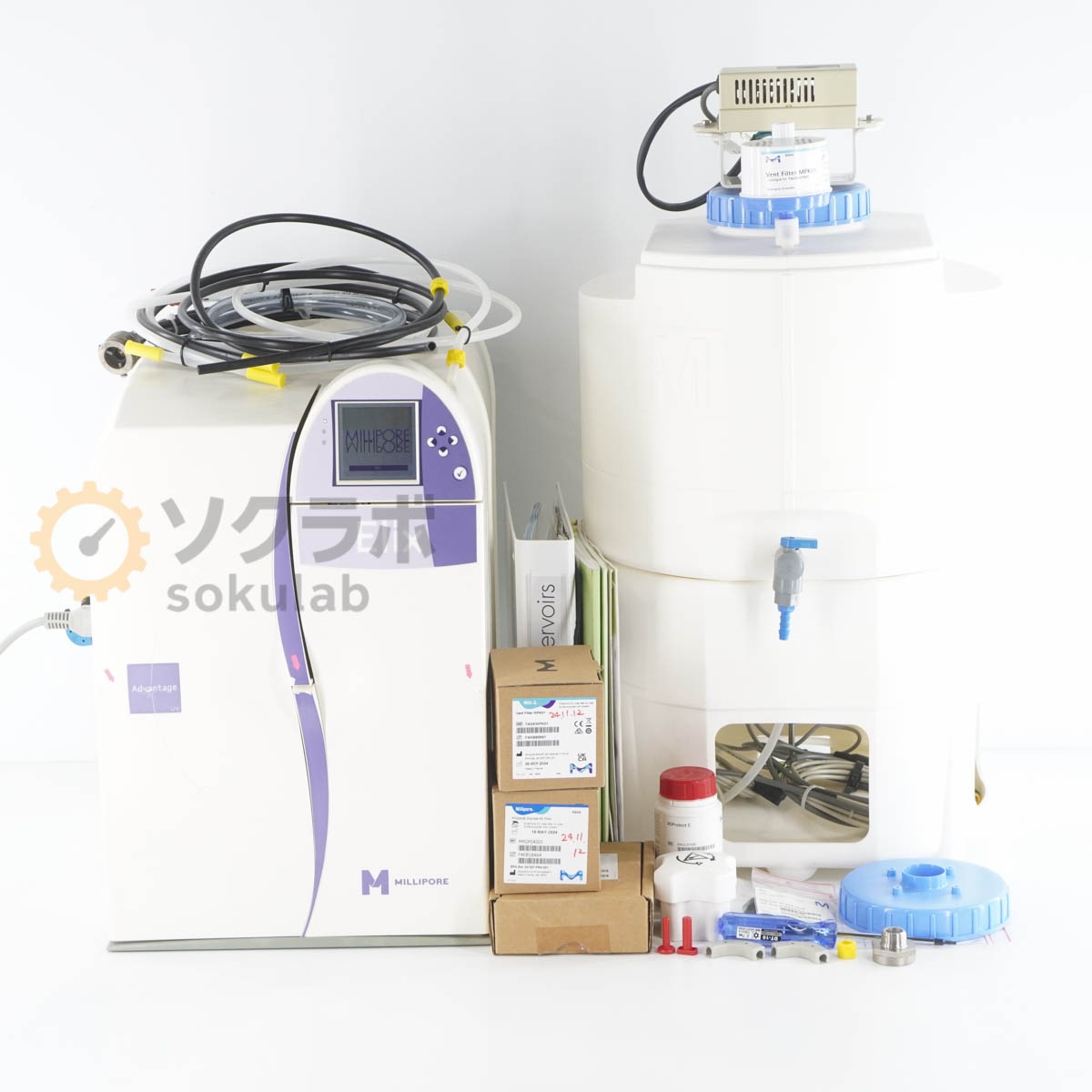 [DW]USED 8���ݾ� MILLIPORE Elix Advantage 3 ZRXV003T0 Merck ��륯 �����¤���� Tank 30L PE �Ÿ������� �谷������ [07098-0001]