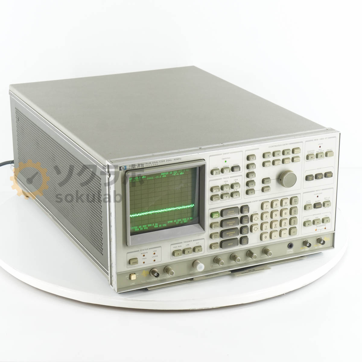 [DW]USED 8���ݾ� hp 3585A SPECTRUM ANALYZER ���ڥ��ȥ�ॢ�ʥ饤���� ���ڥ��� 20Hz-40MHz [07400-0007]