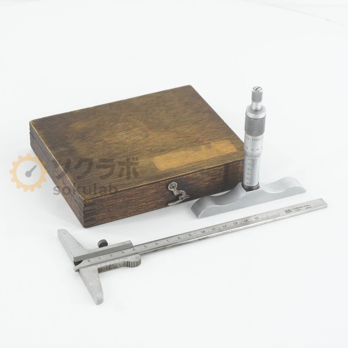 [DW]USED 8���ݾ� �������� SK NSK 712-301 TL01-M Depth Gauge Micrometer �ǥץ������� �ޥ������᡼���� 0-25mm 0.01mm [07328-0027]