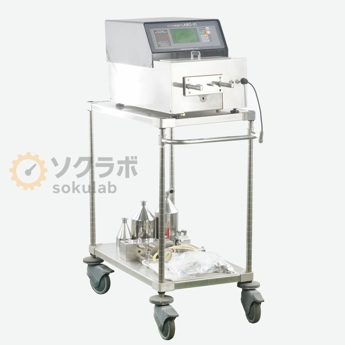 [DW]USED 8���ݾ� SANMARU econaizer LABO-01 HL2-CH HOMOGENIZER ��ܥ�������ۥ⥸�ʥ����� �����ʥ����� ��������ư��...[07437-0040]