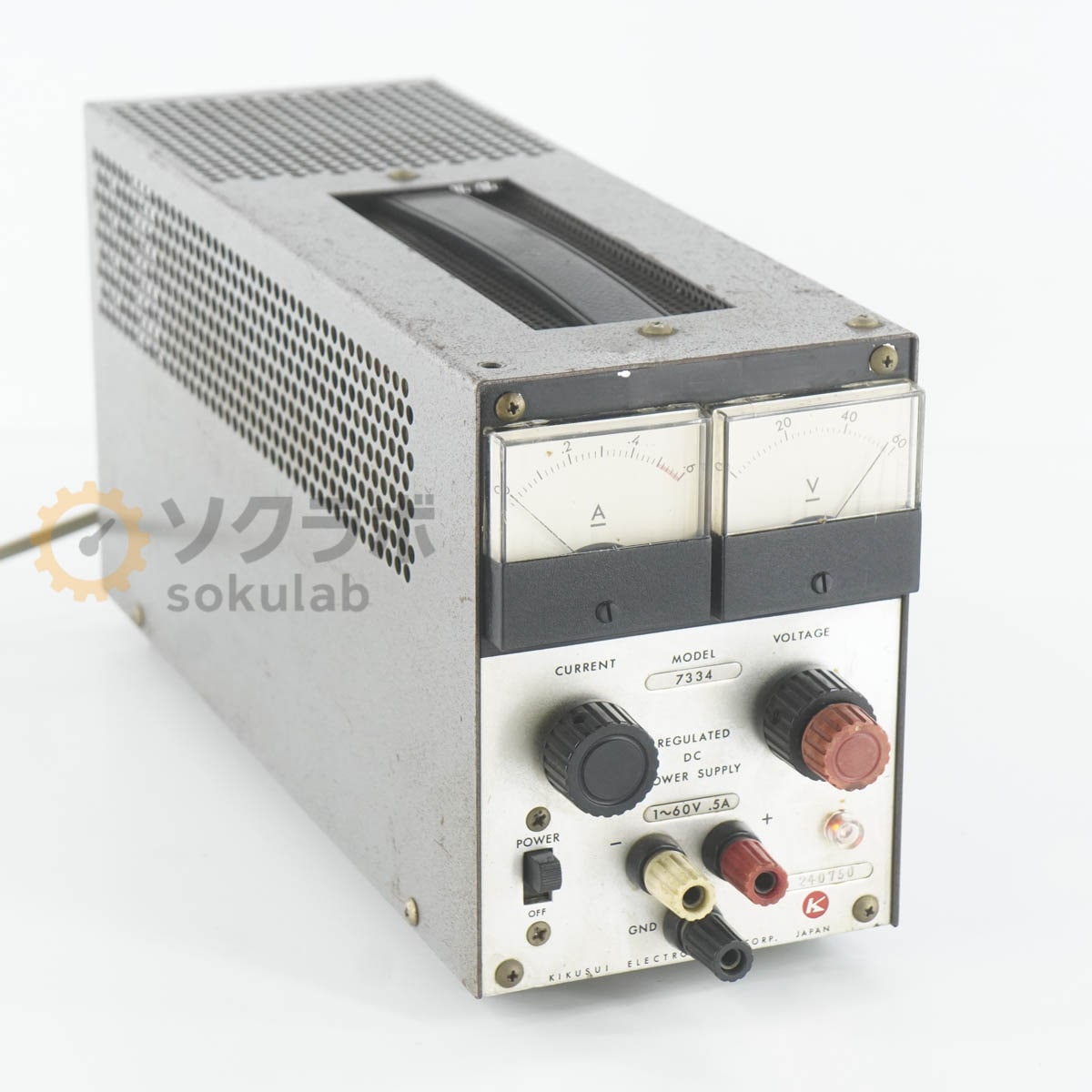 [JB]USED �ݾڤʤ� KIKUSUI 7334 REGULATED DC POWER SUPPLY ľή���경�Ÿ� DC�Ÿ� ľή�Ÿ� 1~60V 5A [07462-0022]