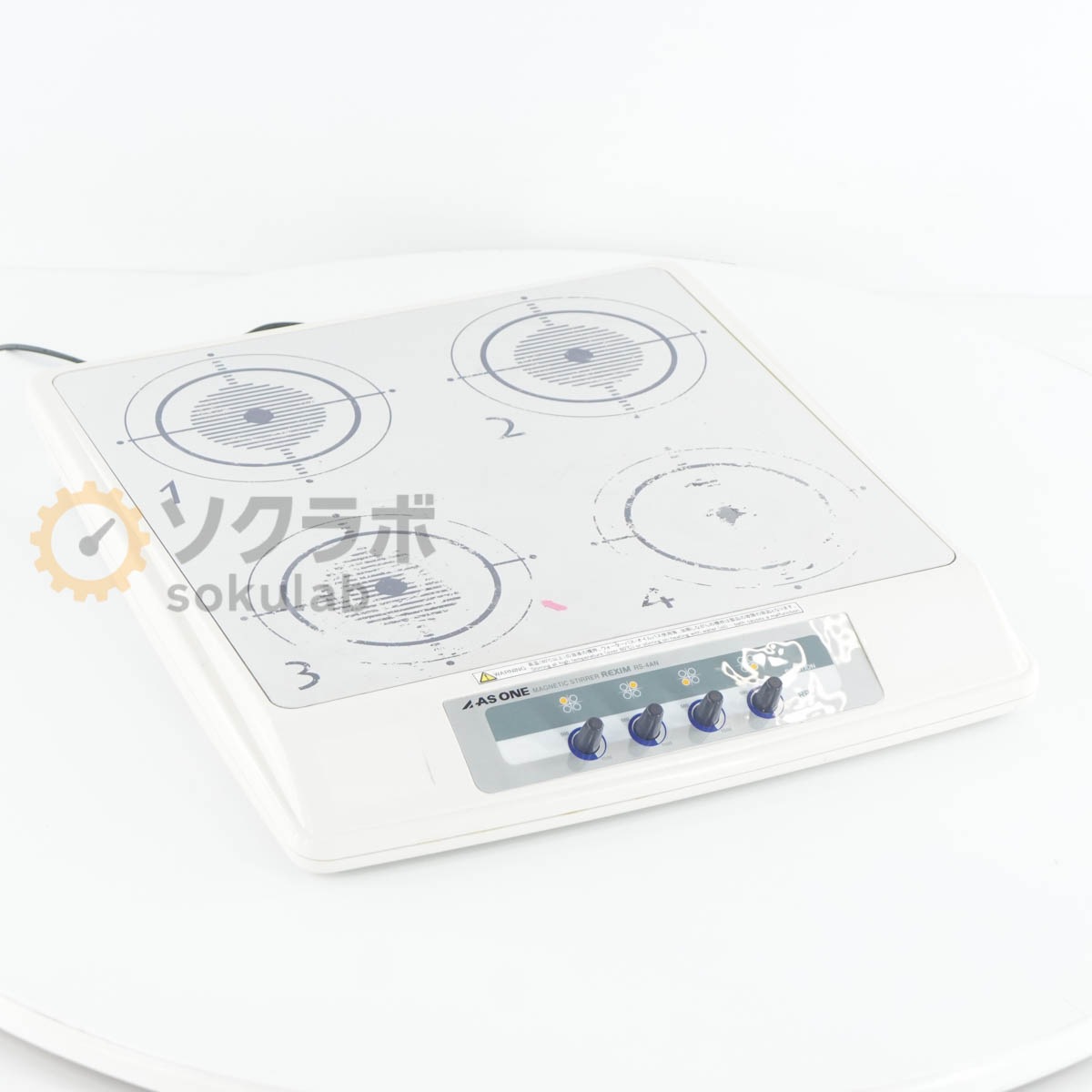 [DW]USED 8���ݾ� AS ONE RS-4AN MAGNETIC STIRRER REXIM �ޥ��ͥ��å��������顼 AC�����ץ��� �Ÿ������� [07526-0012]