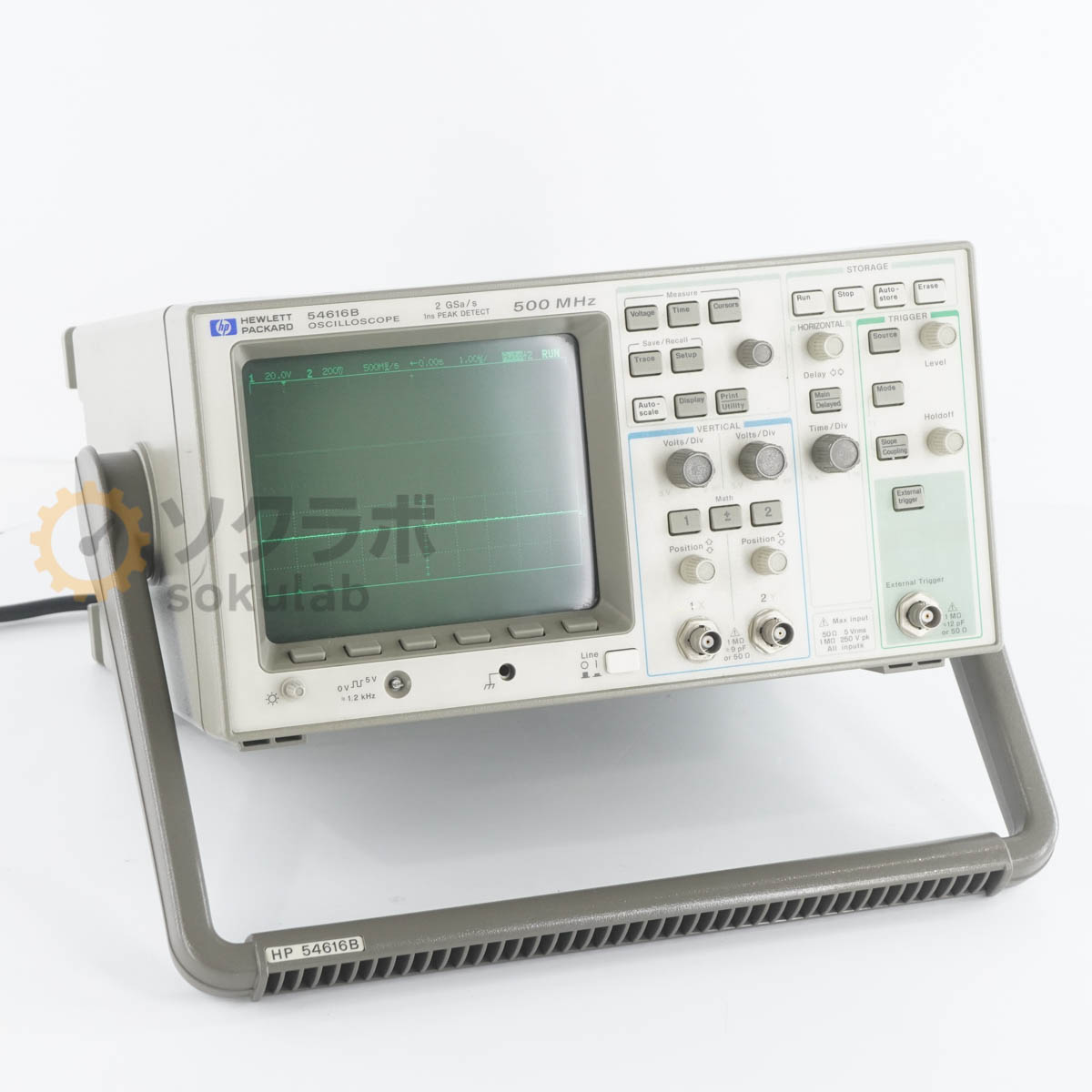 [DW]USED 8���ݾ� hp 54616B OSCILLOSCOPE �������������� OPT 005 54659B 500MHz 2GSa/s [06644-0052]