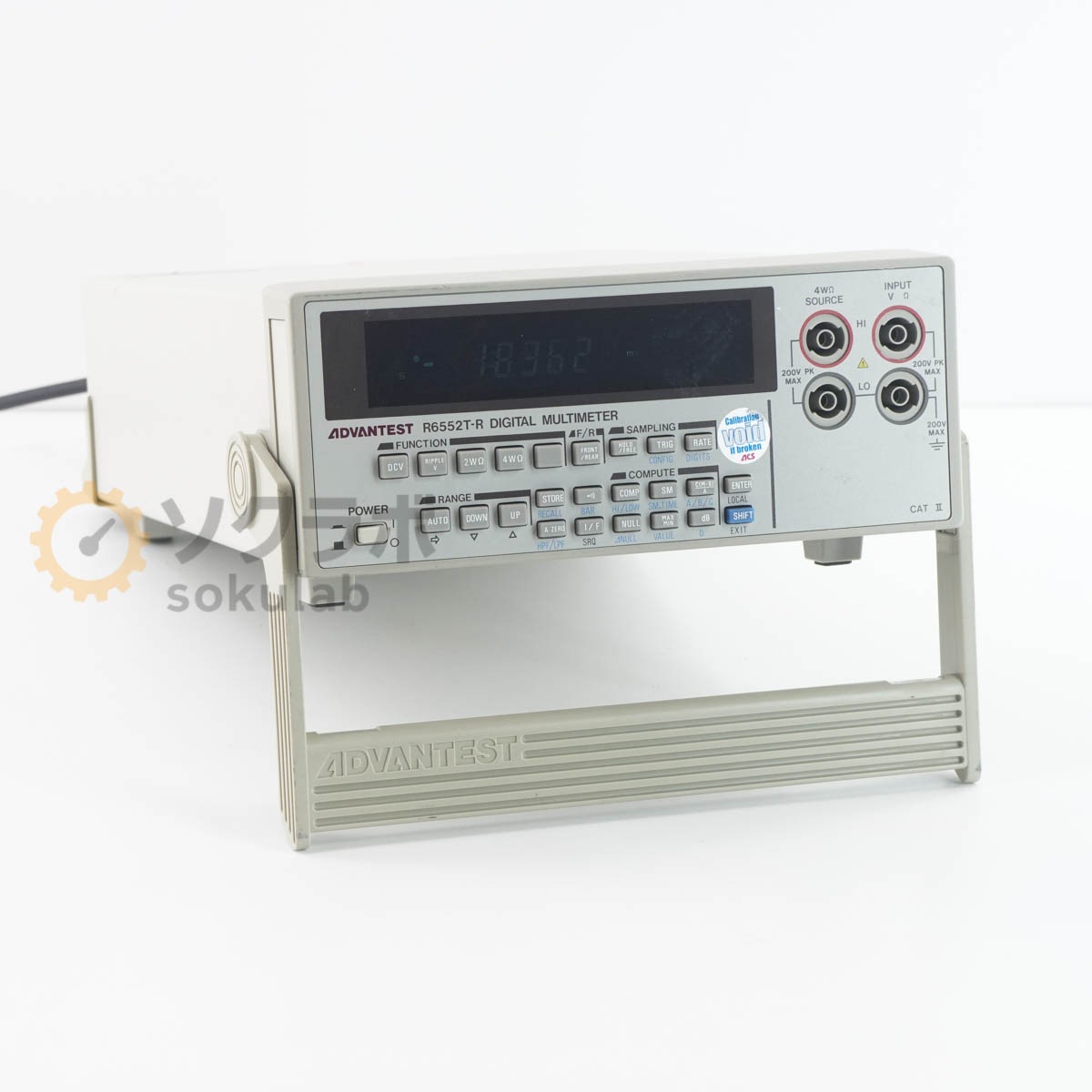 [DW]USED 8���ݾ� ADVANTEST R6552T-R DMM DIGITAL MULTIMETER �ǥ�����ޥ���᡼���� [07380-0180]