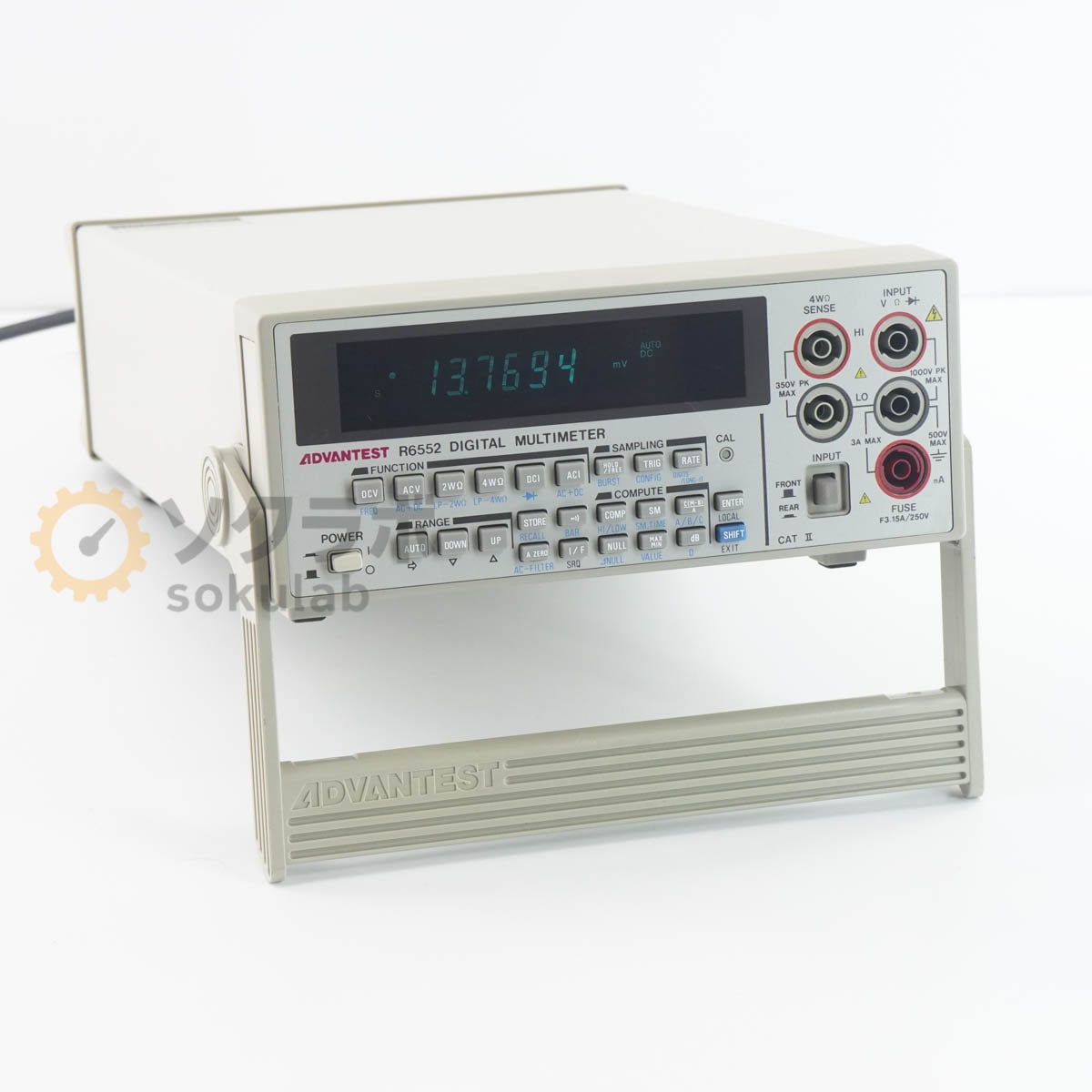 [DW]USED  ADVANTEST R6552 DMM DIGITAL MULTIMETER �ǥ�����ޥ���᡼���� [07536-0039]