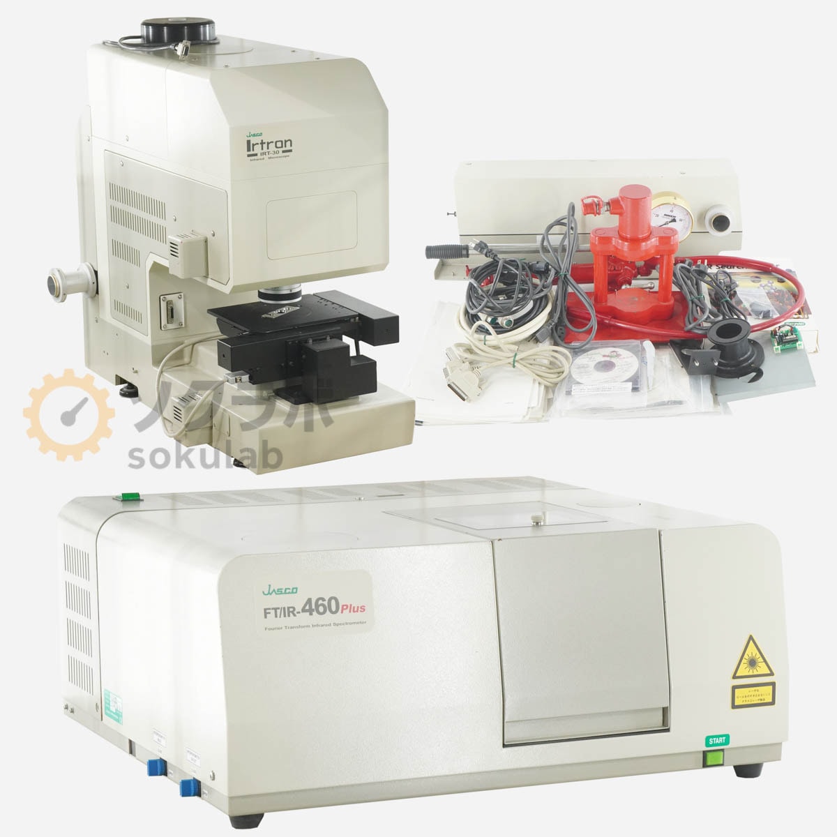 [DW]USED 8���ݾ� ���å� JASCO FT/IR-460 Plus IRT-30 FT-IR Fourier Transform Infrared Spectrometer Infrared Microsco...[07395-0002]