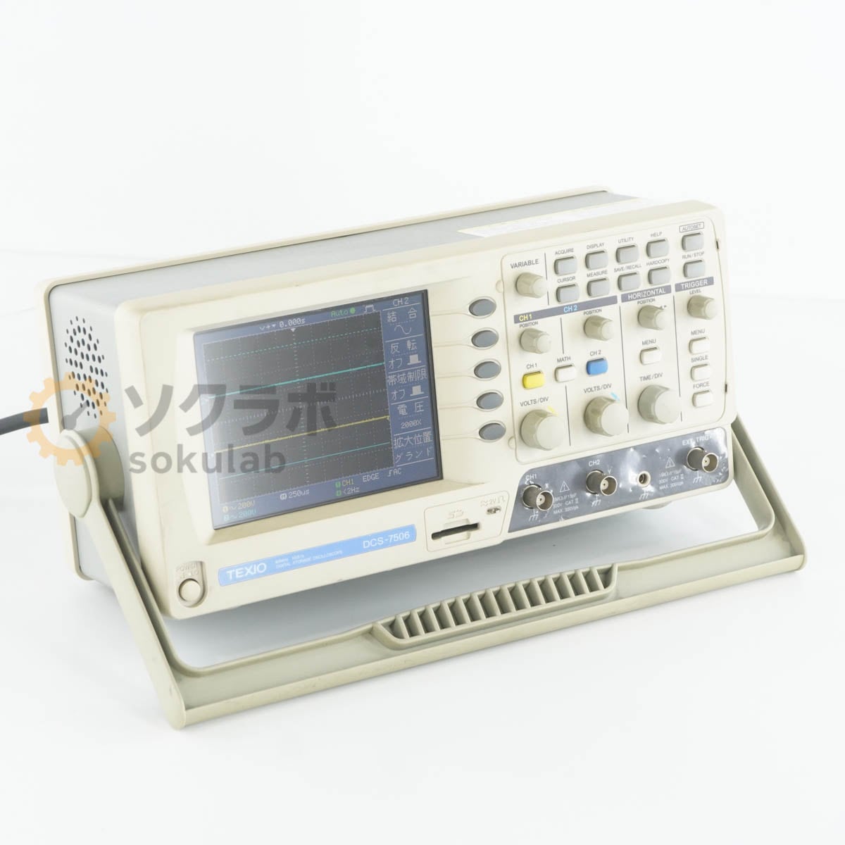 [DW]USED 8���ݾ� TEXIO DCS-7506 DSO DCS-7500 DIGITAL STORAGE OSCILLOSCOPE �ǥ����륹�ȥ졼���������������� 60MHz 1G...[07448-0022]