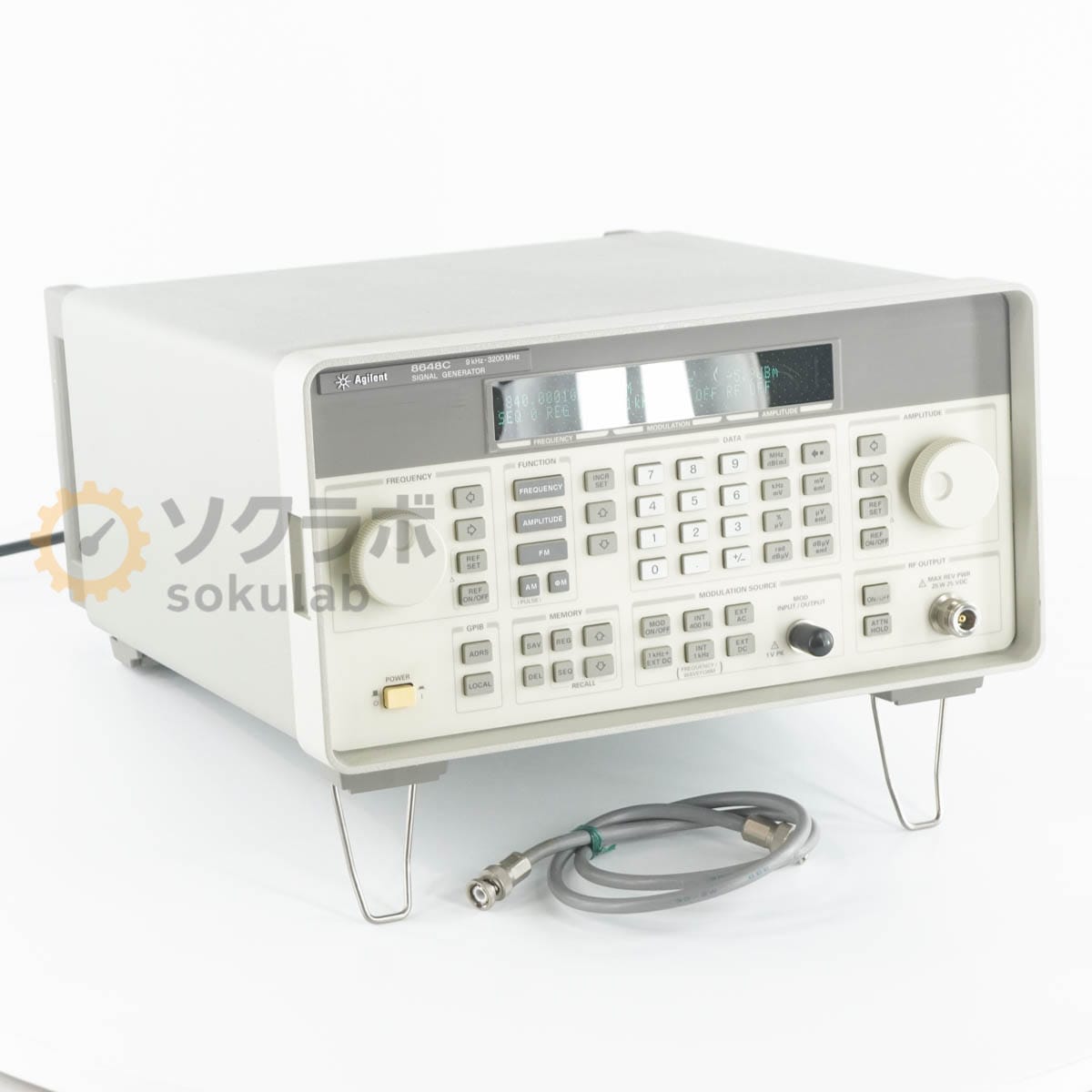 [DW]USED 8���ݾ� Agilent 8648C ATO-18 SIGNAL GENERATOR ���󥻥������ɿ���ȯ���� �����ʥ른���ͥ졼���� OPT 1E5 UK6 ...[07524-0015]