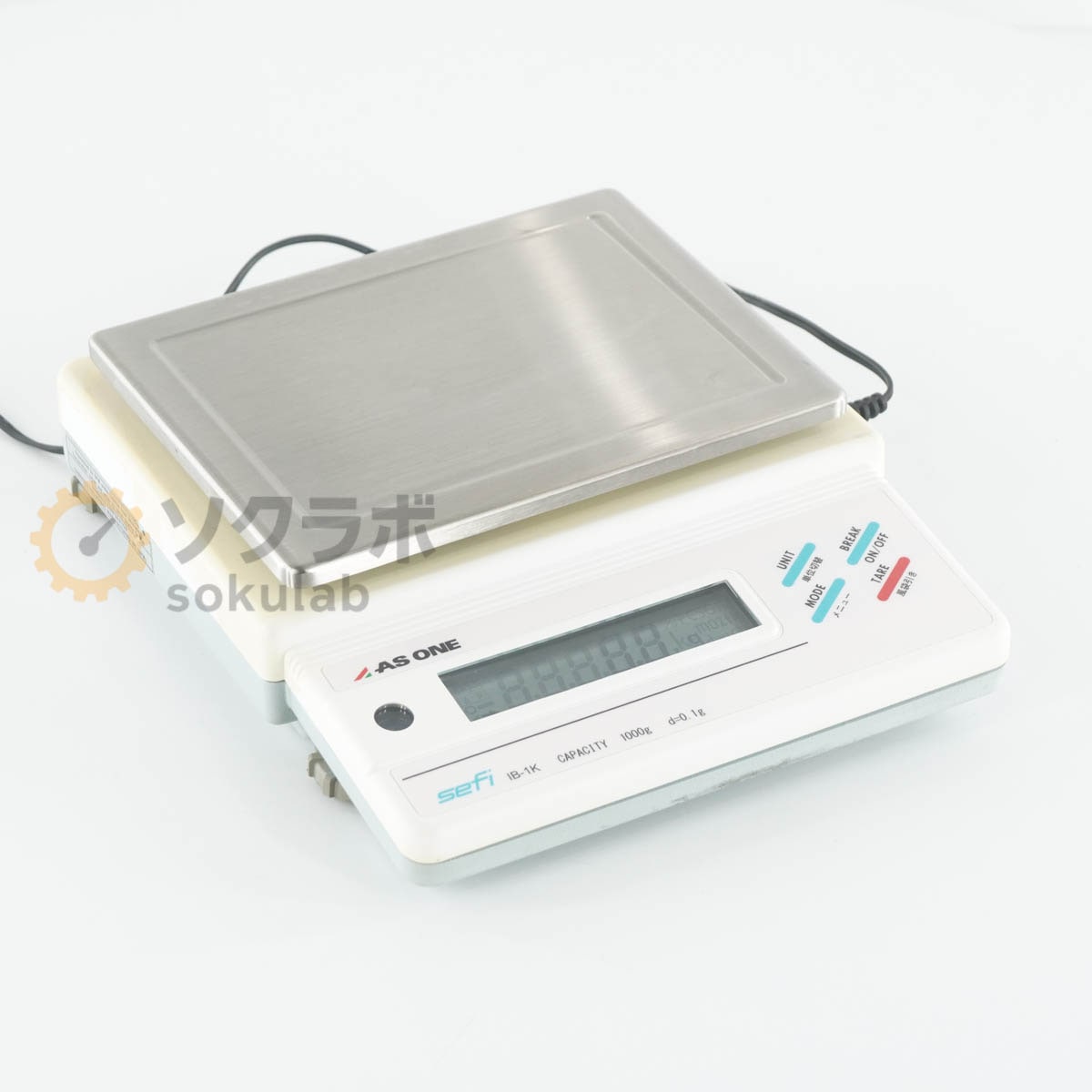 [DW]USED 8���ݾ� AS ONE sefi IB-1K Electronic Balance �Ż�ŷ�Ӥ� �Ż�ŷ�� �Ҥ礦��1000g AC�����ץ��� [07377-0057]