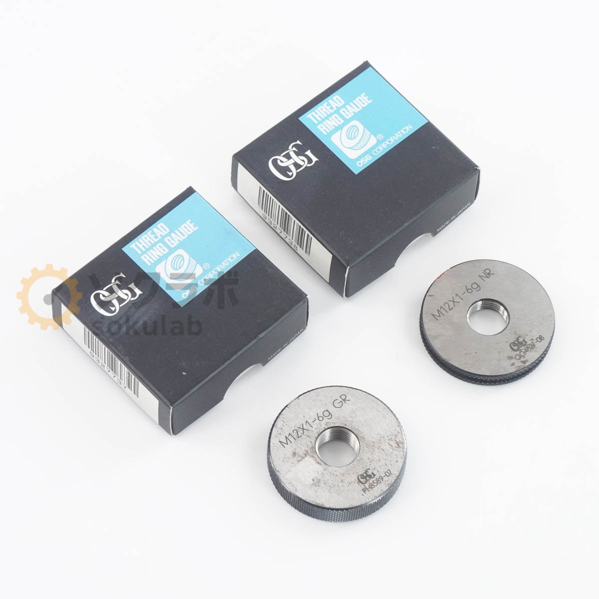 [DW]USED 8���ݾ� ���å� OSG M12X1-6g GR NR THREAD RING GAUGE �ͤ���󥰥����� �ͤ������� ��󥰥����� [07380-0209]