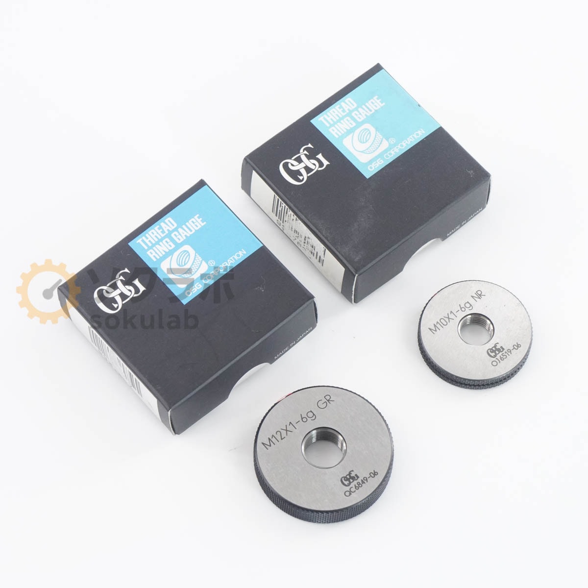 [DW]USED 8���ݾ� ���å� OSG M12X1-6g GR M10X1-6g NR THREAD RING GAUGE �ͤ���󥰥����� �ͤ������� ��󥰥����� [07380-0233]