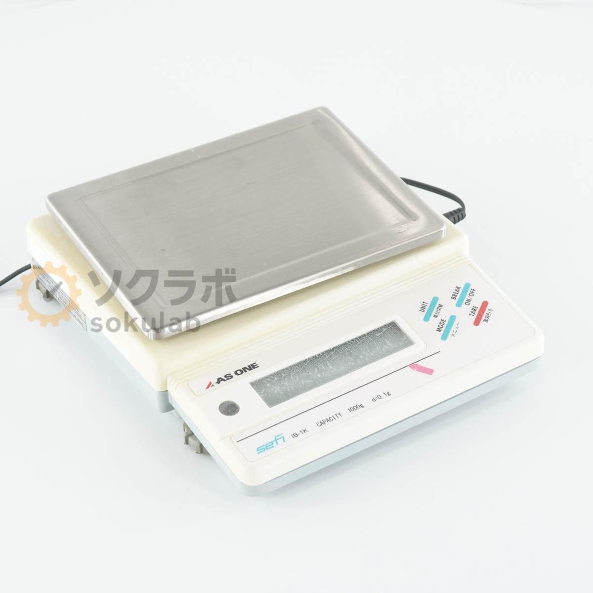 [DW]USED 8���ݾ� AS ONE sefi IB-1K Electronic Balance �Ż�ŷ�Ӥ� �Ż�ŷ�� �Ҥ礦��1000g AC�����ץ��� [07377-0081]