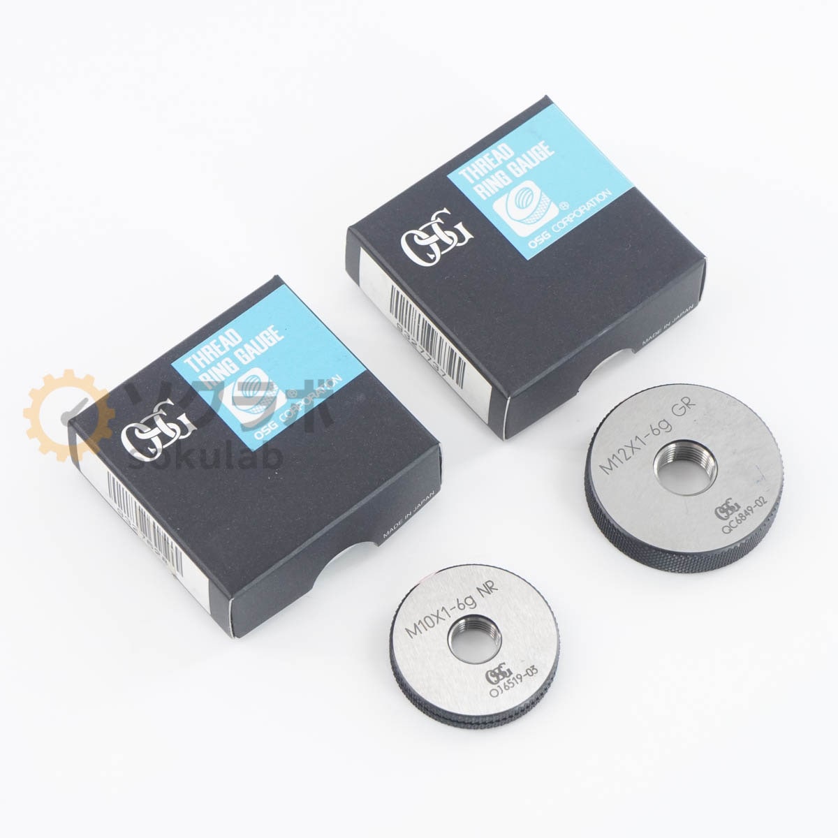 [DW]USED 8���ݾ� ���å� OSG M10X1-6g NR M12X1-6g GR THREAD RING GAUGE �ͤ���󥰥����� �ͤ������� ��󥰥����� [07380-0212]