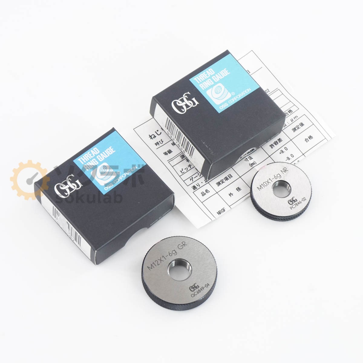 [DW]USED 8���ݾ� ���å� OSG MX12X1-6g GR M10X1-6g NR THREAD RING GAUGE �ͤ���󥰥����� �ͤ������� ��󥰥����� [07380-0228]