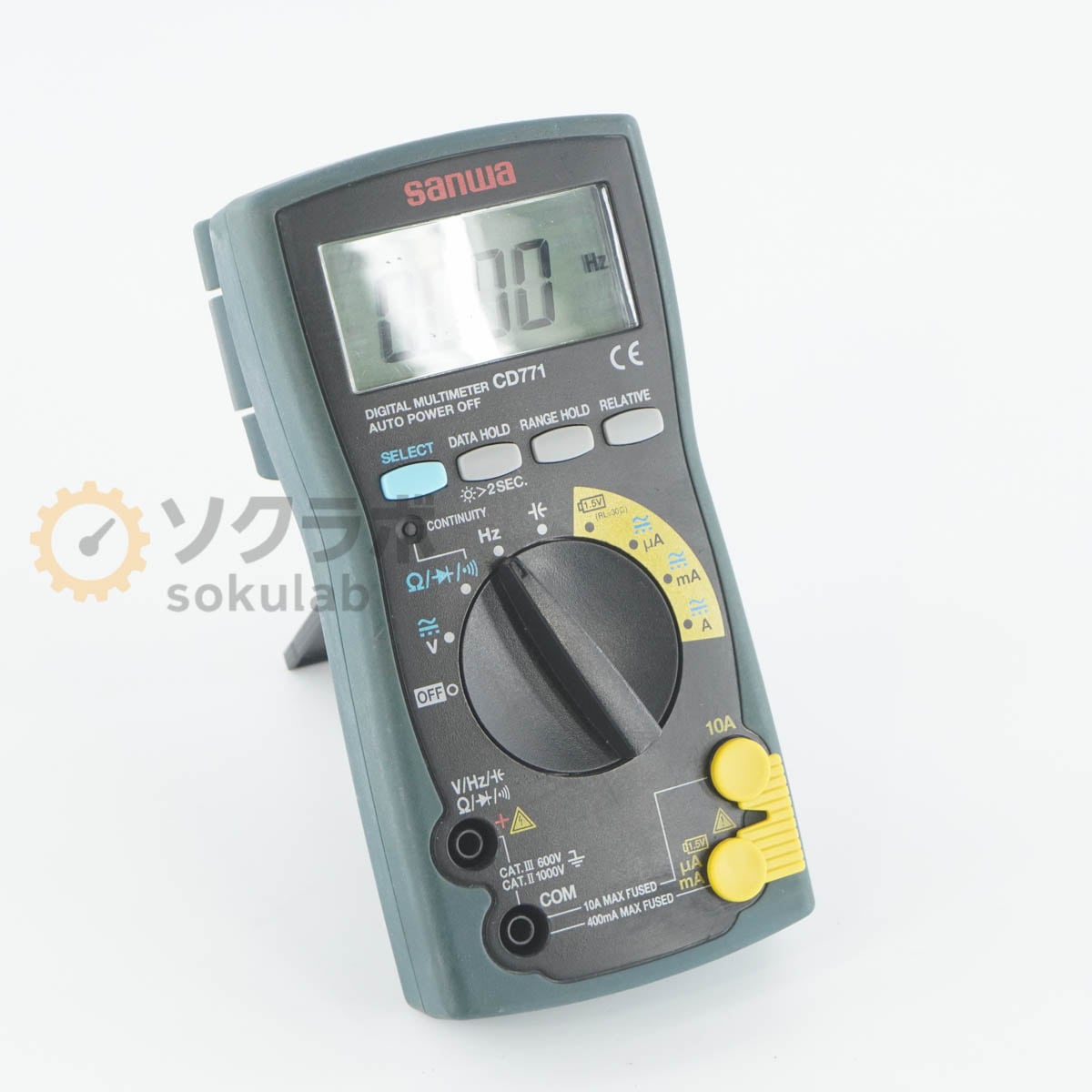 [DW]USED 8���ݾ� sanwa CD771 DMM DIGITAL MULTIMETER �ǥ�����ޥ���᡼���� [07536-0001]