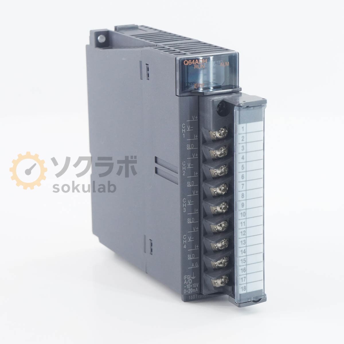 [PG]USED 8���ݾ� MITSUBISHI Q64ADH MELSEC-Q A/D CONVERTER UNIT ��®���ʥ���-�ǥ������Ѵ���˥å� �������� PLC [07546-0026]